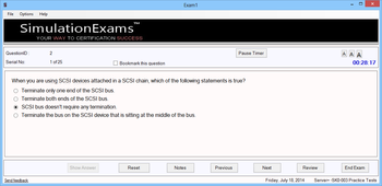 Exam Simulator for Server+ screenshot 3
