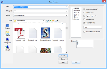 Examine32 Text Search screenshot