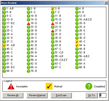 Examulator screenshot 2