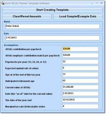 Excel 401 screenshot
