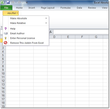 Excel Absolute Relative Reference Change Software screenshot