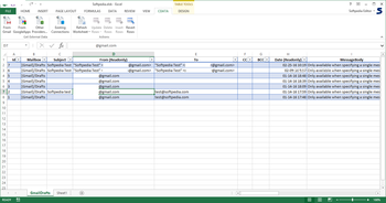 Excel Add-In for Gmail screenshot 2