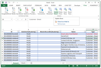 Excel Add-In for QuickBooks screenshot