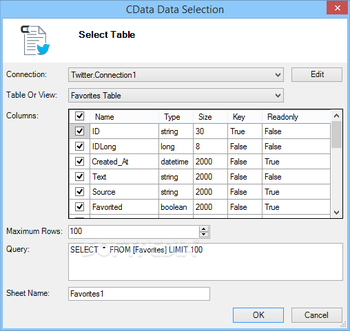 Excel Add-In for Twitter screenshot 2