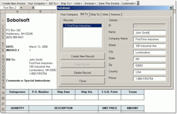 Excel Billing Invoicing Software screenshot