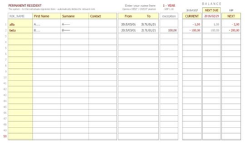 Excel Bookkeeping Set 2x1 screenshot 2