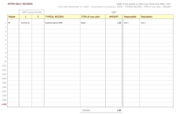 Excel Bookkeeping Set 2x1 screenshot 5