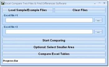 Excel Compare Two Files & Find Differences Software screenshot