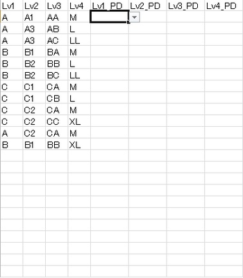 Excel Conditional Drop Down List screenshot