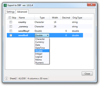 Excel DbfMate screenshot 3