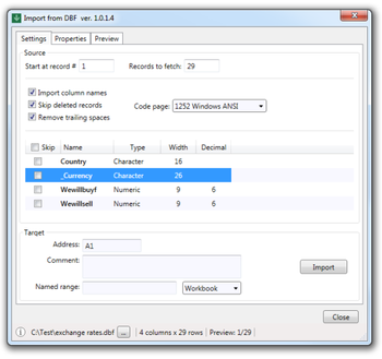 Excel DbfMate screenshot 4