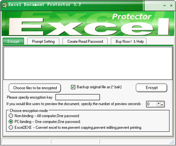 Excel Document Protector screenshot