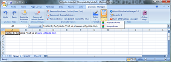 Excel Duplicate Manager screenshot