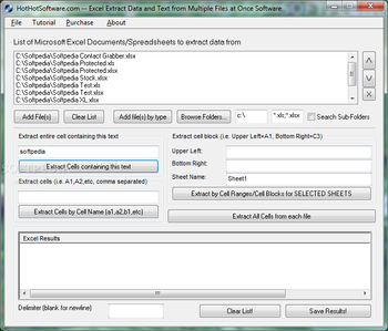 Excel Extract Data and Text from Multiple Files at Once screenshot