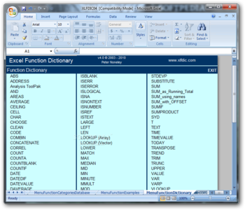 Excel Function Dictionary screenshot 2