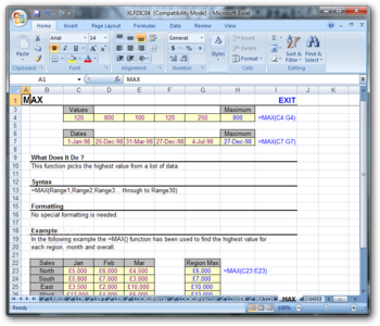 Excel Function Dictionary screenshot 3