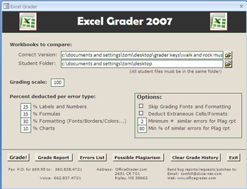 Excel Grader screenshot 2