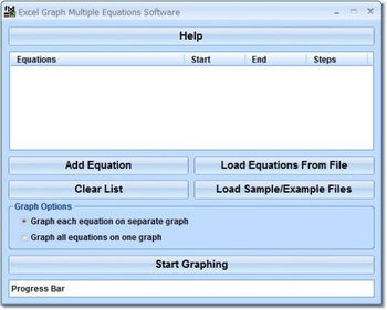 Excel Graph Multiple Equations Software screenshot