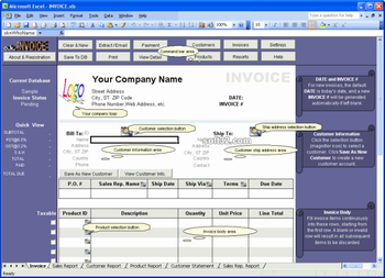 Excel Invoice Manager Express screenshot 2