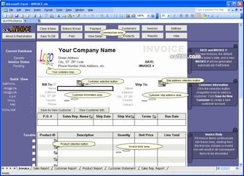 Excel Invoice Manager Pro screenshot 2