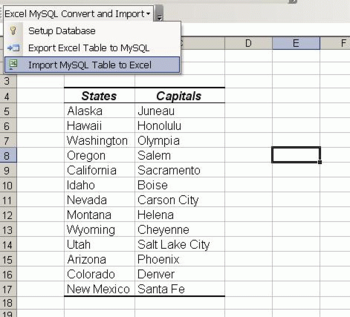 Excel MySQL Import, Export & Convert Software screenshot 3
