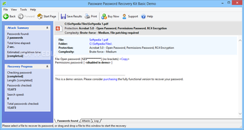 Excel Password Recovery Key screenshot 7