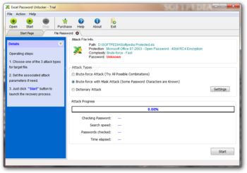 Excel Password Unlocker screenshot 2