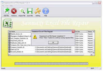 Excel Recovery Software screenshot