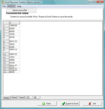 Excel Recovery Toolbox screenshot 2