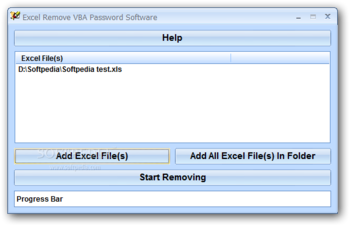 Excel Remove VBA Password Software screenshot