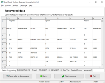 Excel Repair Toolbox screenshot 2