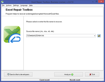 Excel Repair Toolbox screenshot 5