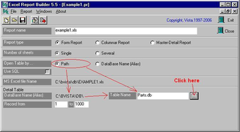 Excel Report Builder screenshot