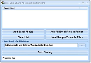 Excel Save Charts As Image Files Software screenshot