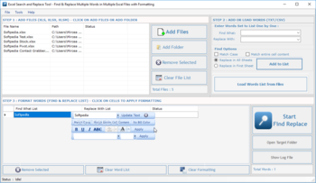 Excel Search and Replace Tool screenshot 2