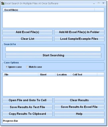 Excel Search In Multiple Files At Once Software screenshot