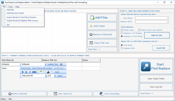 Excel Search & Replace Batch screenshot 2