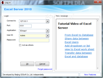Excel Server 2010 Standard Edition screenshot