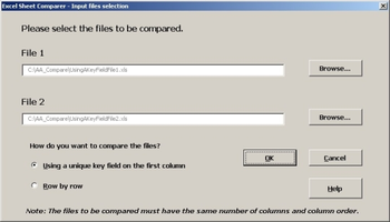 Excel Sheet Comparer screenshot