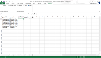 Excel Split Names and Phone Numbers Software screenshot 3
