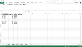 Excel Split Names and Phone Numbers Software screenshot 4