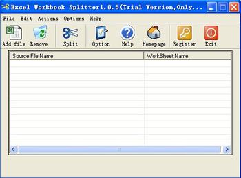 Excel Splitter screenshot