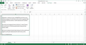 Excel Text Cleaner screenshot