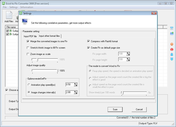 Excel to Flv Converter 3000 screenshot 2