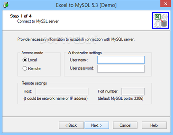 Excel to MySQL screenshot 2