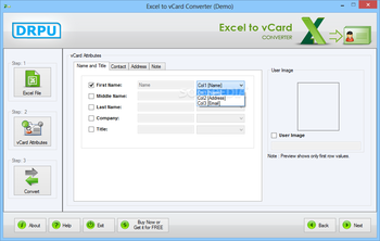 Excel to vCard Converter screenshot 2