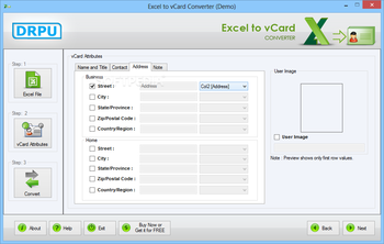 Excel to vCard Converter screenshot 4
