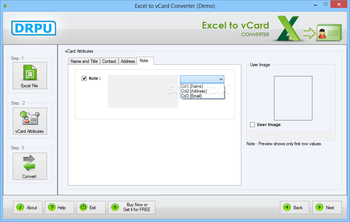 Excel to vCard Converter screenshot 5