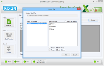 Excel to vCard Converter screenshot 7