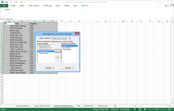 Excel Tool Delete Blank, Hidden Rows, Columns, Sheets (formerly Excel Delete) screenshot 5